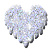 Gif animé coeur colombe
